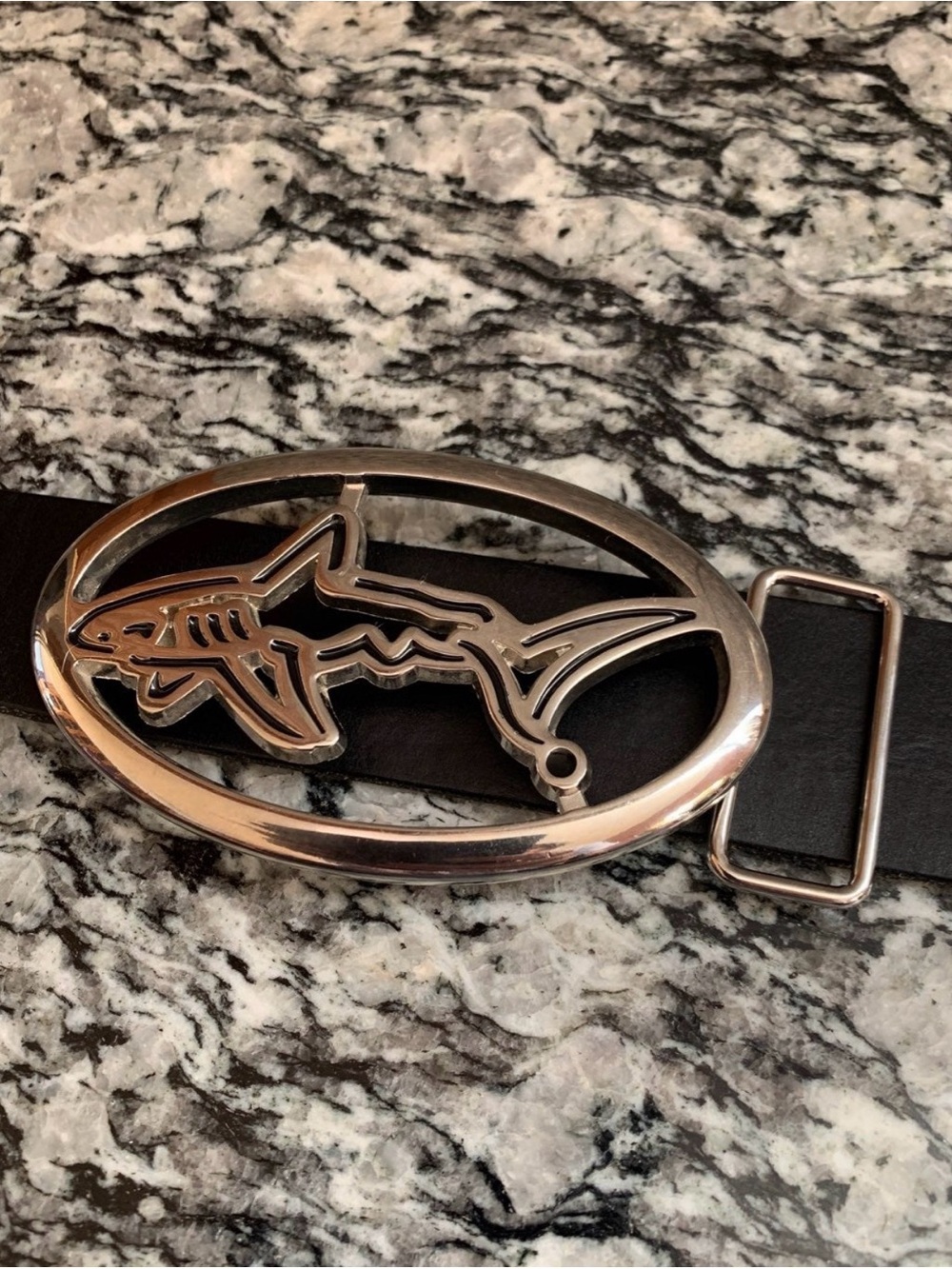 Greg Norman Shark Logo Buckle
